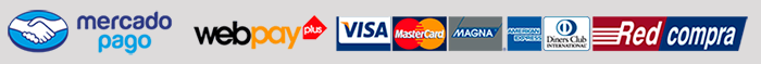 Métodos de pago aceptados - Mercado Pago, Webpay, Tarjetas